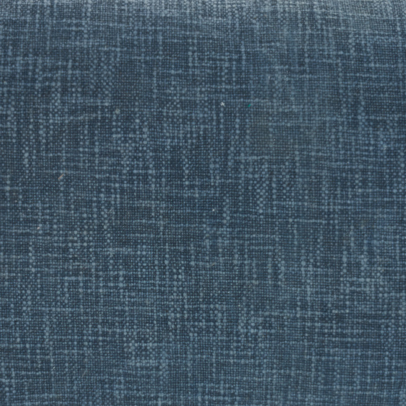 Navy Stonewash Fringed Cotton 14" x 24" Throw Pillow