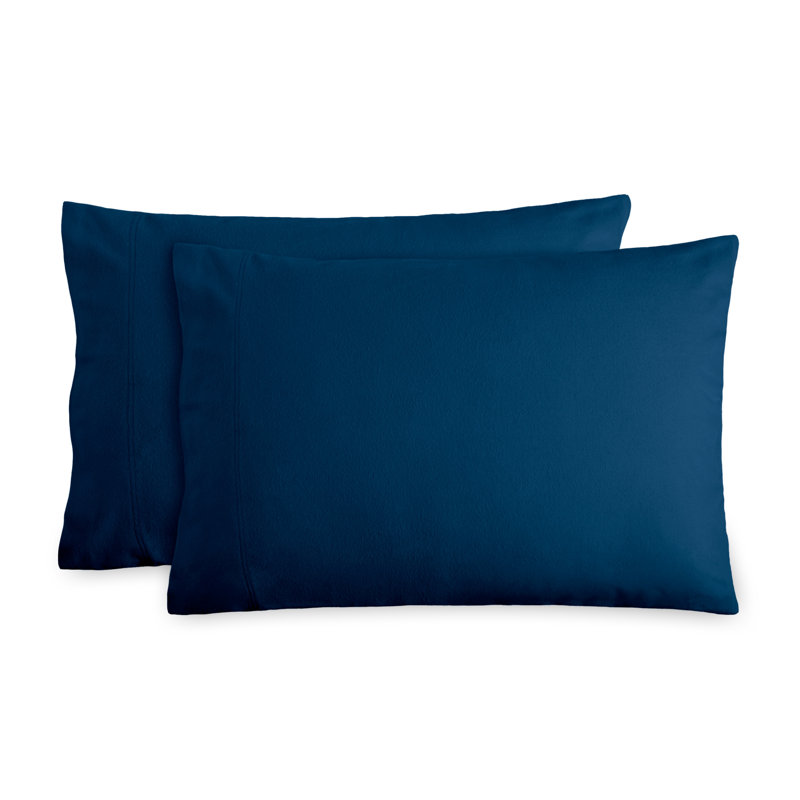 Gray Cotton Flannel Standard Pillowcase Set of 2