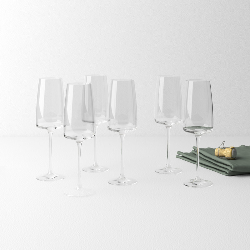 Sensa 13.1 oz. Clear Crystal Champagne Flute Set