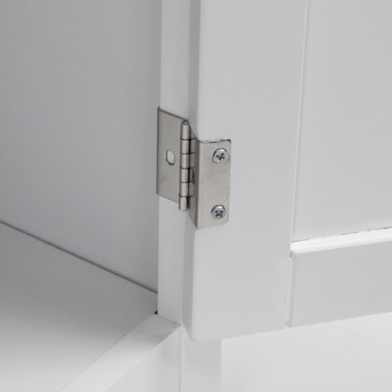 Classic White 63.75'' Raised Panel Corner Kitchen Pantry