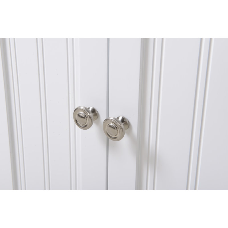 Classic White 63.75'' Raised Panel Corner Kitchen Pantry
