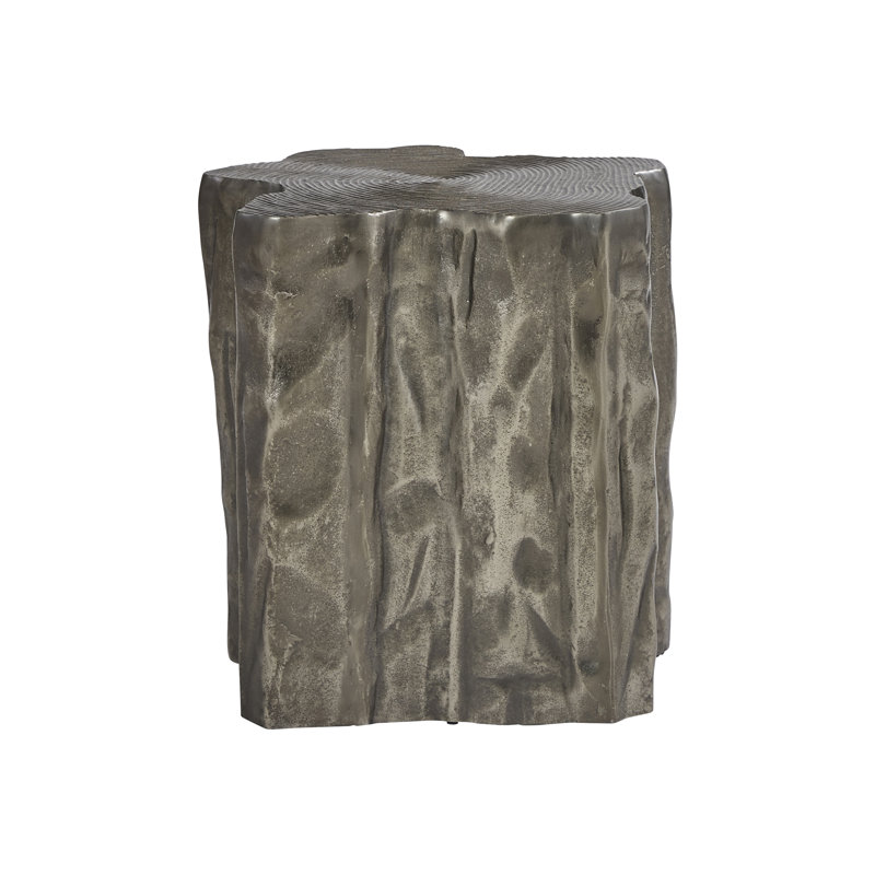 Elba Graphite Finish Free Form Cast Aluminum Accent Table