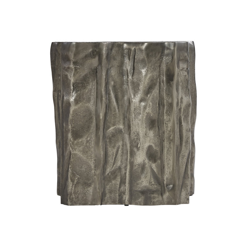 Elba Graphite Finish Free Form Cast Aluminum Accent Table