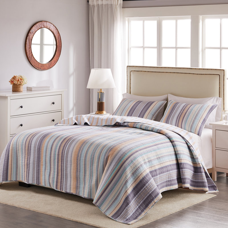 Rustic Retreat Earth Tone Reversible Cotton King Quilt Set