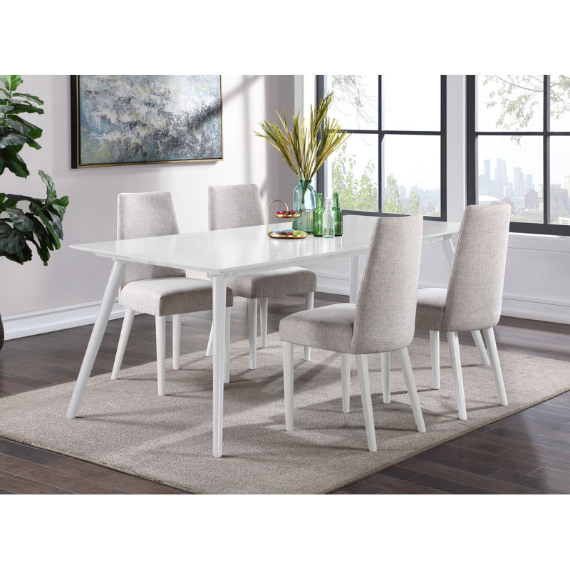 Taylor Contemporary Solid Back Wood Accent Chair in Gray