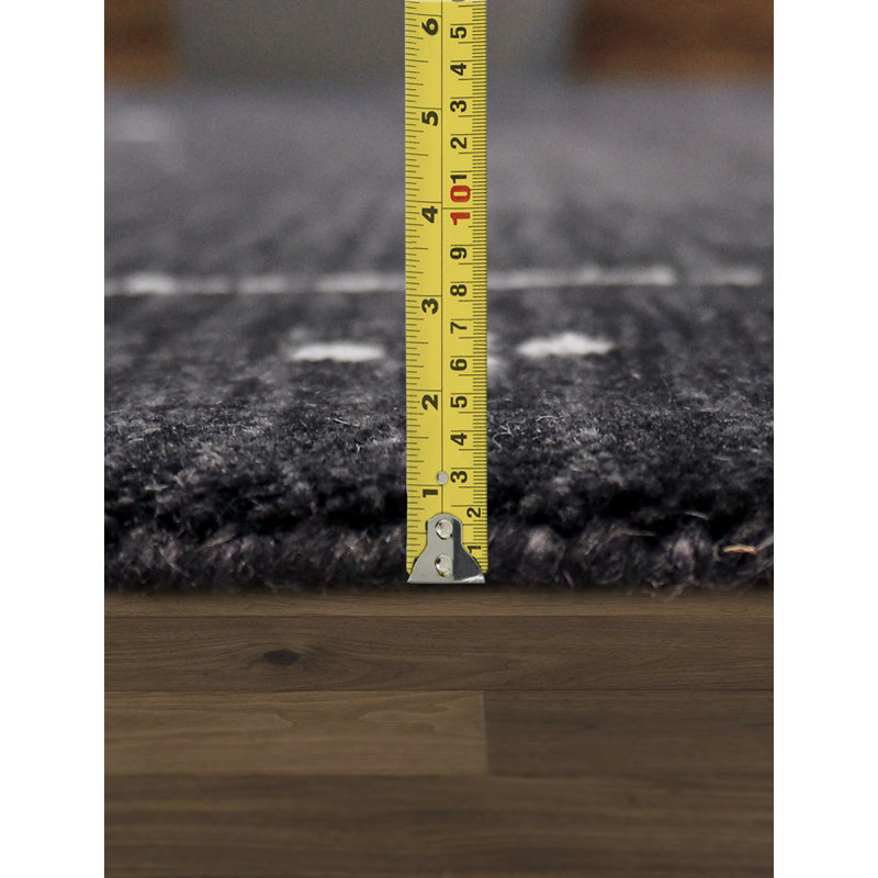 Hand-Loomed Elegance Blue Silk & Wool Medium Pile Area Rug, 7'9" x 9'9"