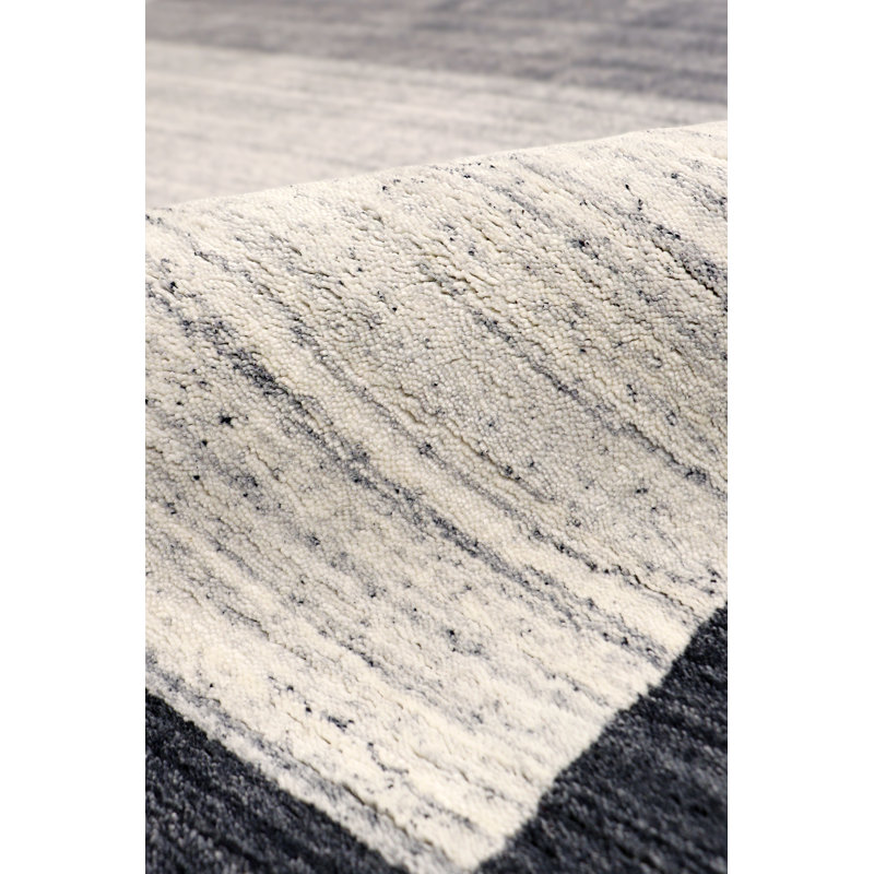 Gramercy Off-White Hand-Loomed Wool & Silk Area Rug
