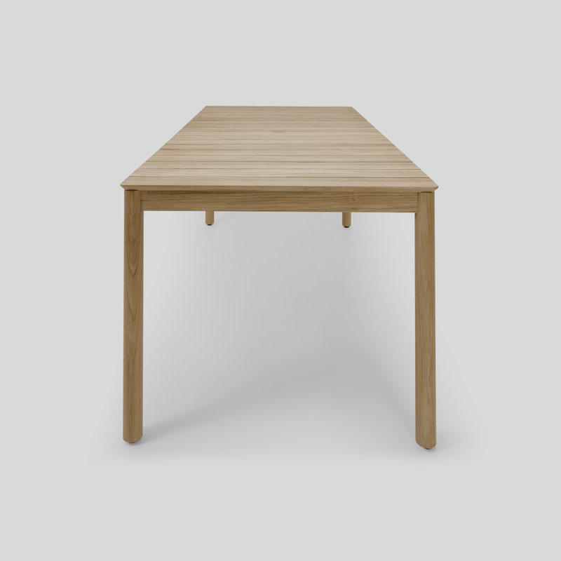 76'' Rectangular Brown Solid Wood Dining Table