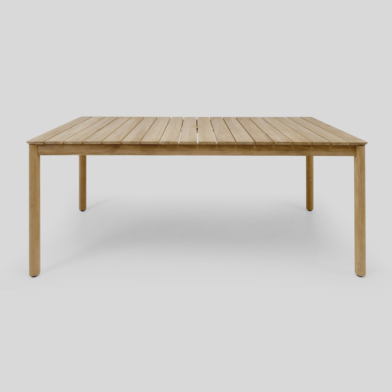 76'' Rectangular Brown Solid Wood Dining Table