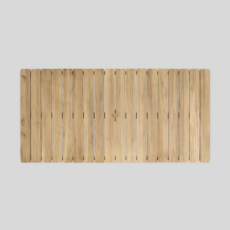 76'' Rectangular Brown Solid Wood Dining Table