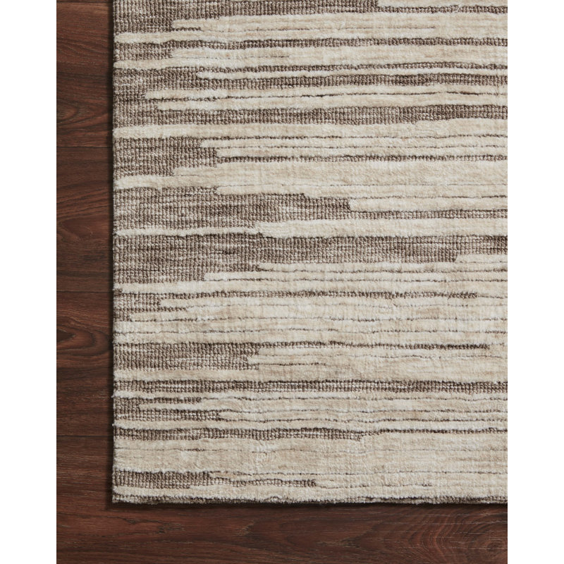 Gray Geometric Stain-Resistant Synthetic Rectangular Rug