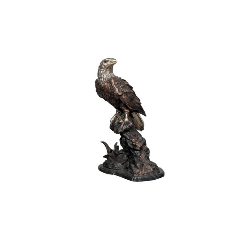 Hand-Forged Bronze Large Eagle Table Sculpture