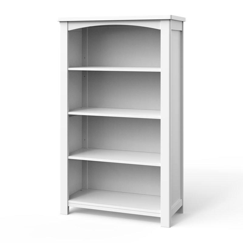 Harmony Matte White Adjustable Kids' Bookshelf for Toys and Books