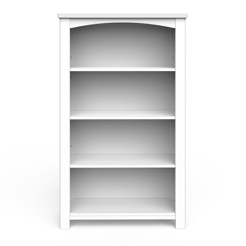 Harmony Matte White Adjustable Kids' Bookshelf for Toys and Books