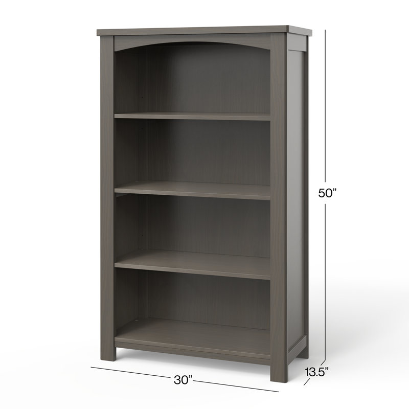 Dapper Gray Adjustable Kids' 42" Wooden Bookcase