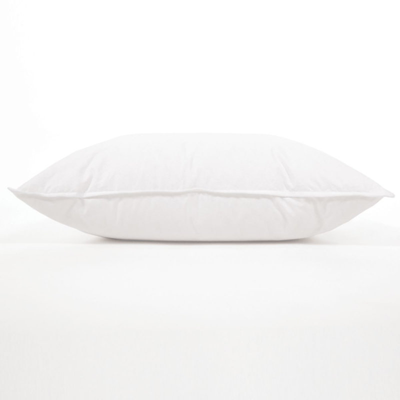 Standard White Down Feather Pillow Insert