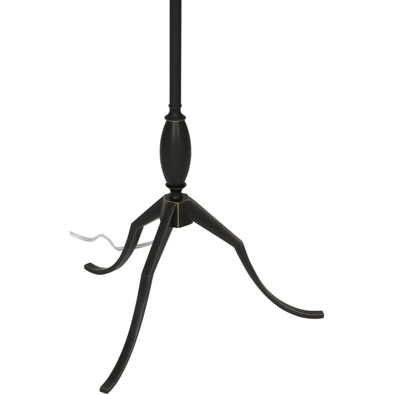 Grace 64'' Bronze Floor Lamp with Fabric Shade