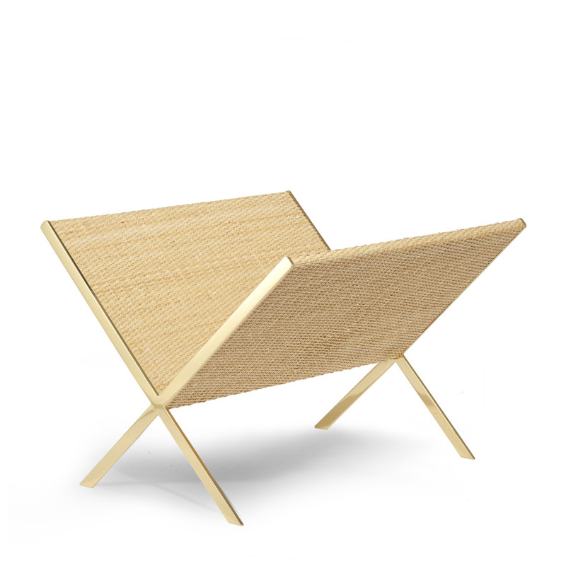 Colette Cane and Brass 70s Inspired Magazine Rack