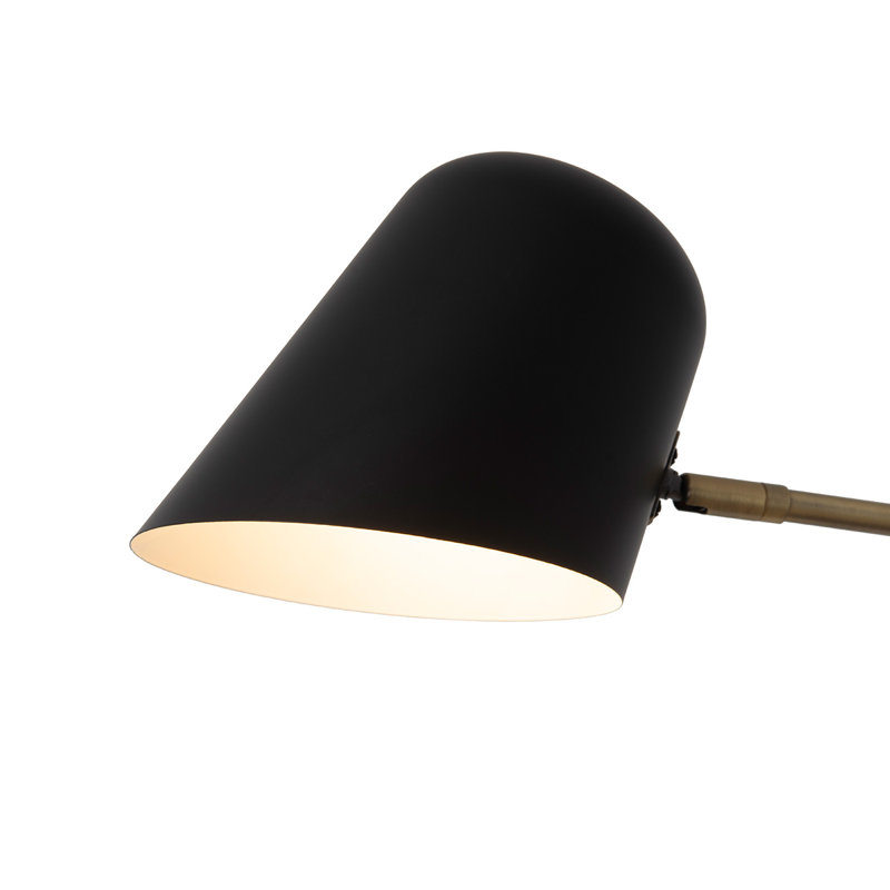 86" Matte Black Steel Multi-Head Arc Floor Lamp with Dimmer