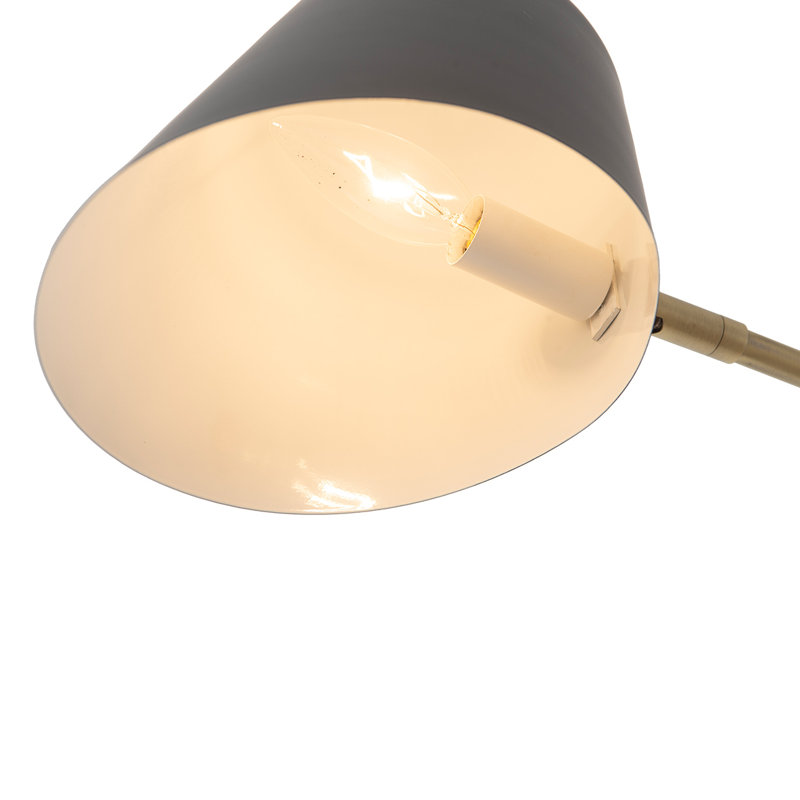 86" Matte Black Steel Multi-Head Arc Floor Lamp with Dimmer