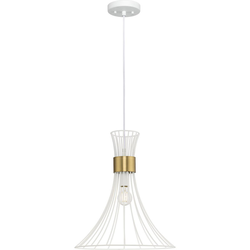 Lorin Satin White 18" Modern Glass Pendant Light