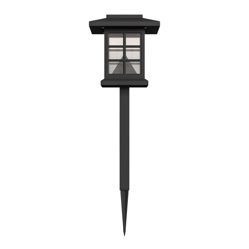Black Square LED Solar Pathway Lights Multipack