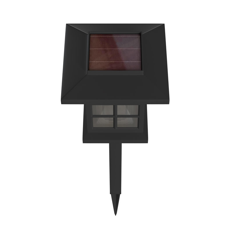 Black Square LED Solar Pathway Lights Multipack