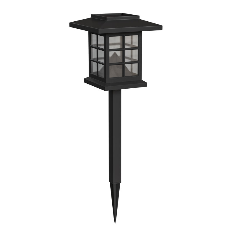 Black Square LED Solar Pathway Lights Multipack