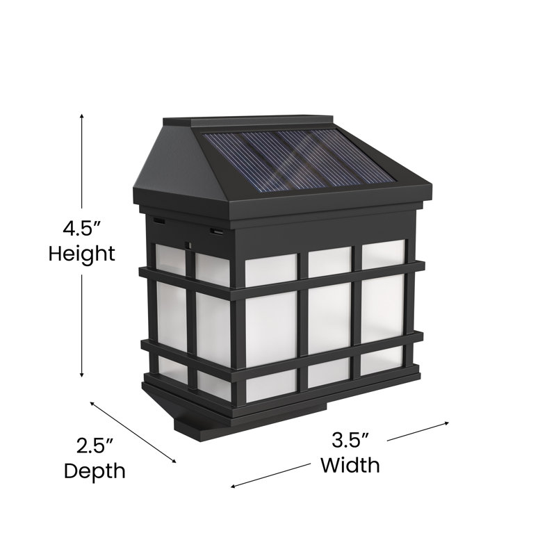 Black Solar Powered LED Pathway Lights Multipack