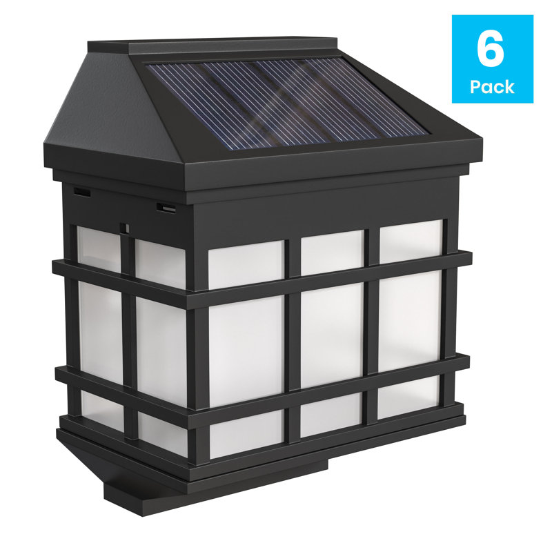 Black Solar Powered LED Pathway Lights Multipack
