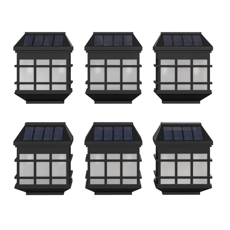 Black Solar Powered LED Pathway Lights Multipack