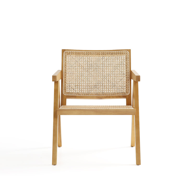 Hamlet Nature Cane and American Ash Wood Accent Chair