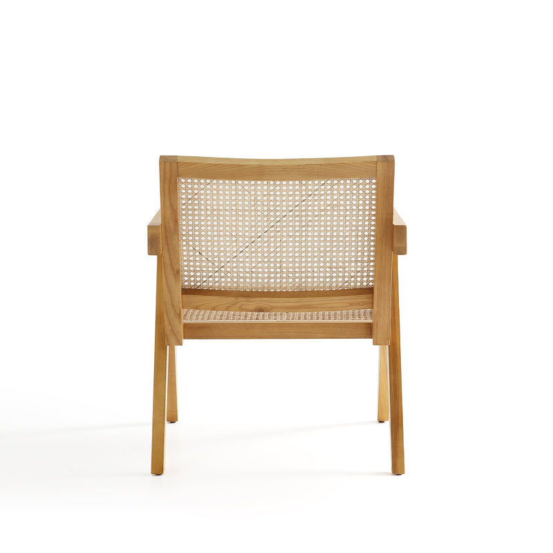 Hamlet Nature Cane and American Ash Wood Accent Chair