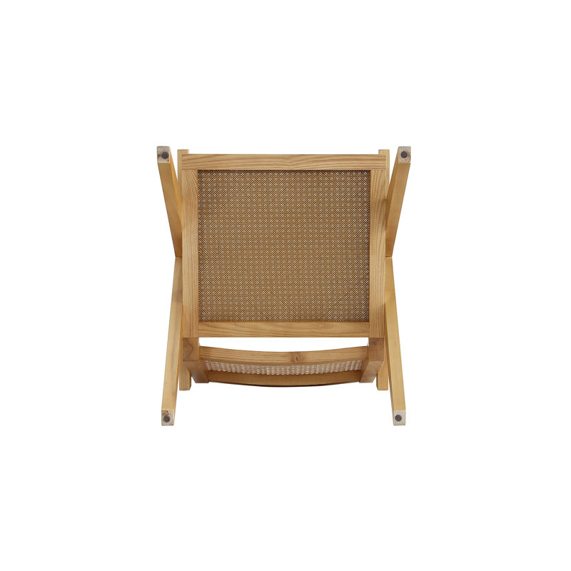 Hamlet Nature Cane and American Ash Wood Accent Chair