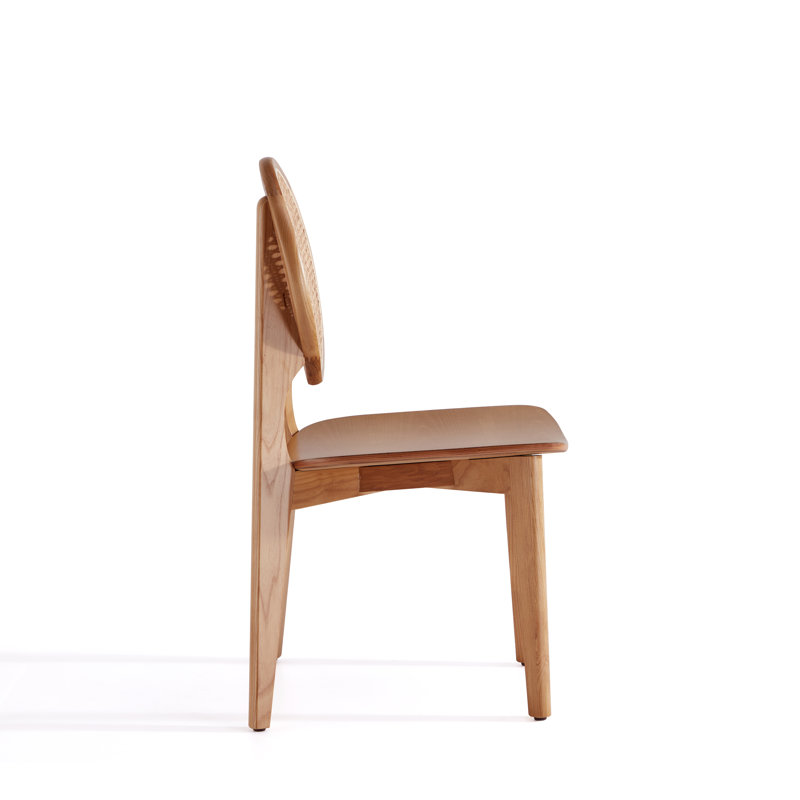 Versailles Nature Cane Mid-Century Modern Side Chair