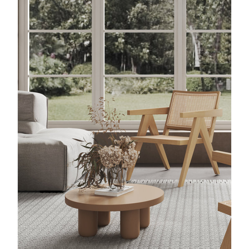 Hamlet Nature Cane and American Ash Wood Accent Chair