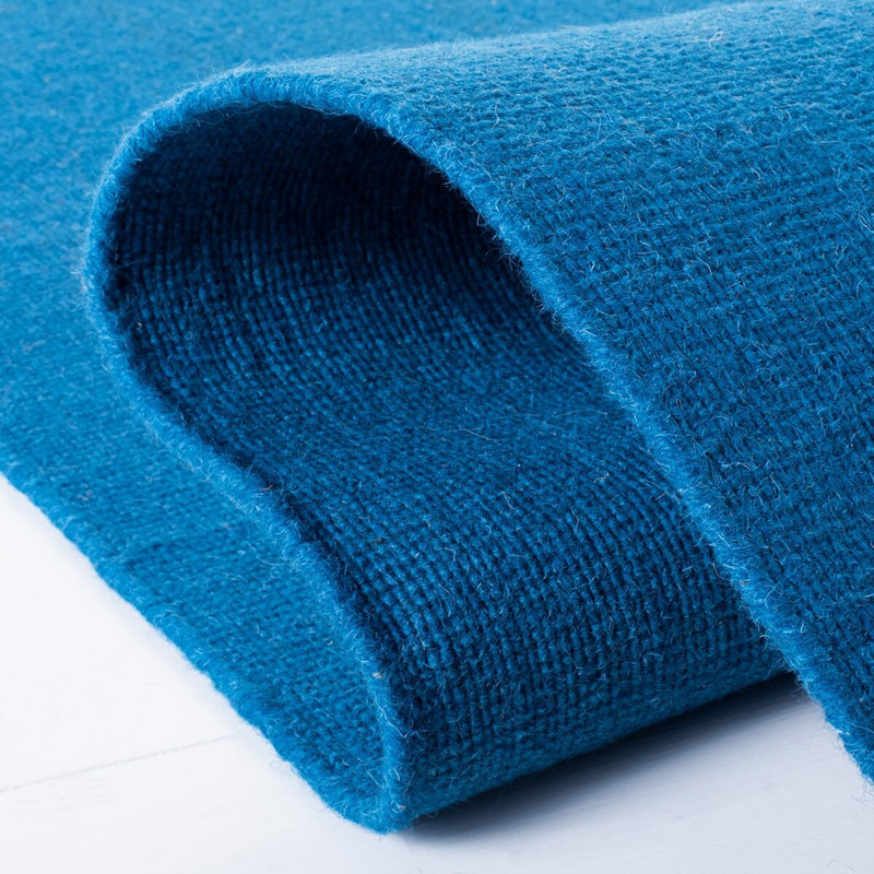 Hand-Knotted Chic Blue Wool 9' x 12' Area Rug