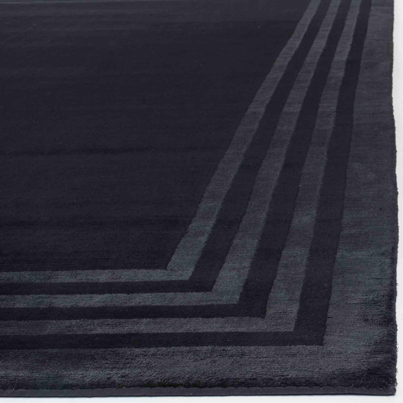Onyx Hand-Knotted Wool and Viscose 6' x 9' Area Rug