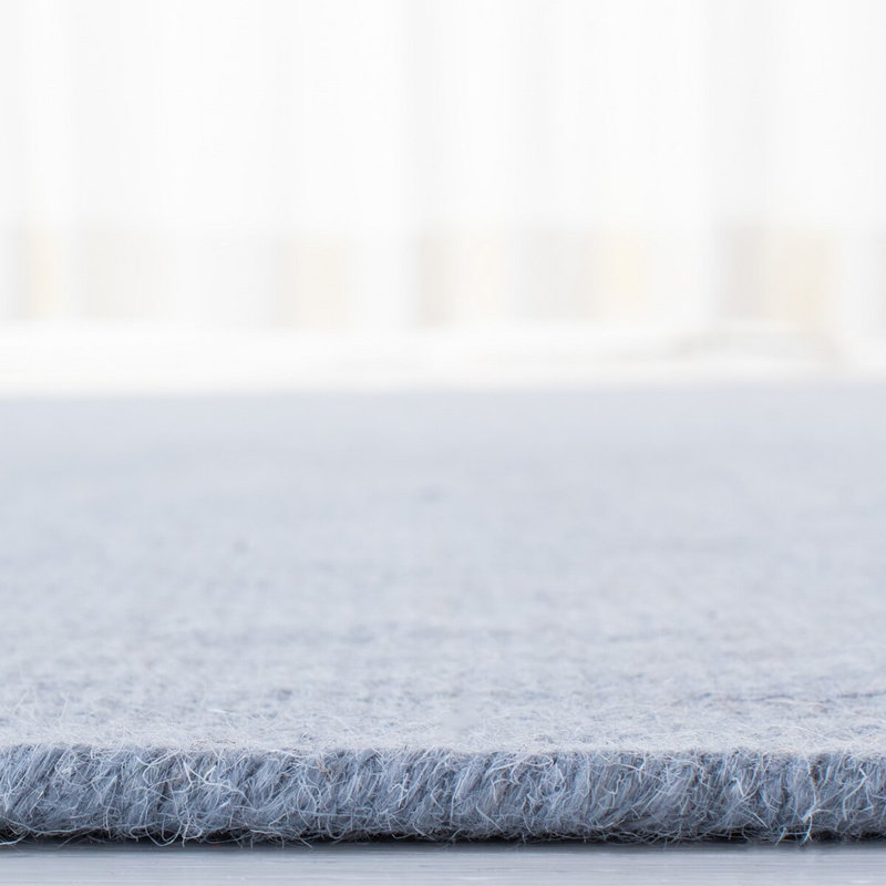 Elysian Fields Hand-Knotted Blue Wool and Cotton 4' x 6' Area Rug