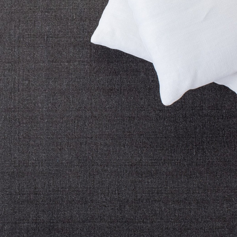 Charcoal Elegance Hand-Knotted Wool 9' x 12' Area Rug