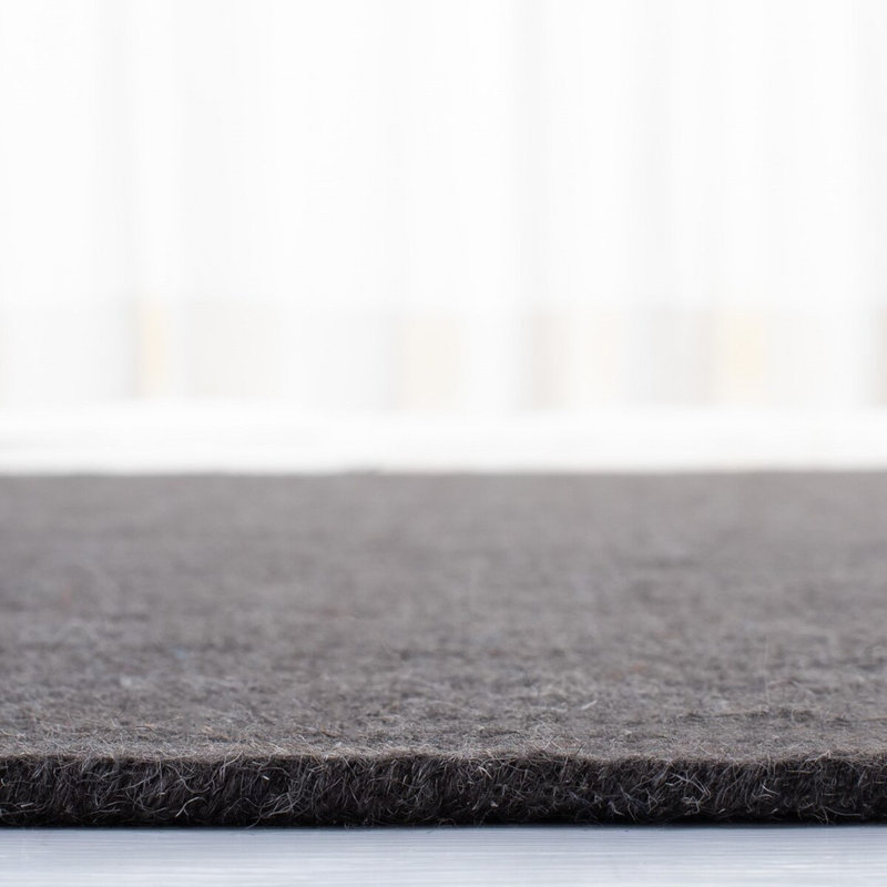 Charcoal Elegance Hand-Knotted Wool 9' x 12' Area Rug