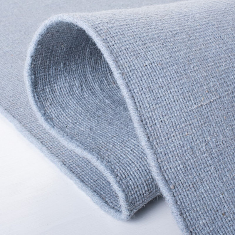 Elysian Fields Hand-Knotted Blue Wool and Cotton 4' x 6' Area Rug