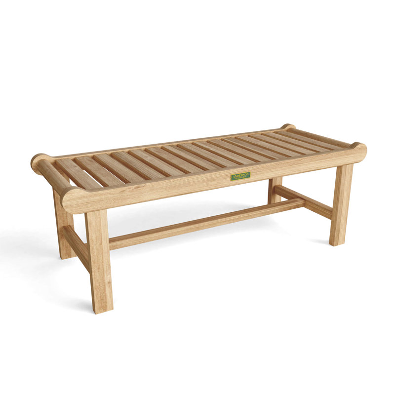 Cambridge Teak 2-Seater Backless Outdoor Bench