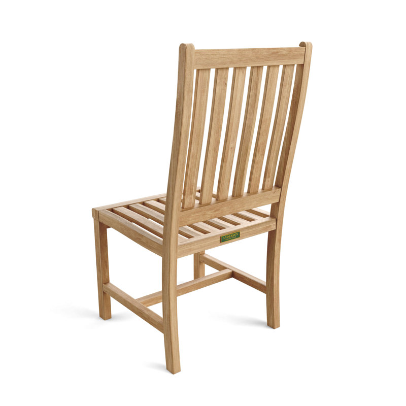 Wilshire Natural Teak Armless Outdoor Dining Chair