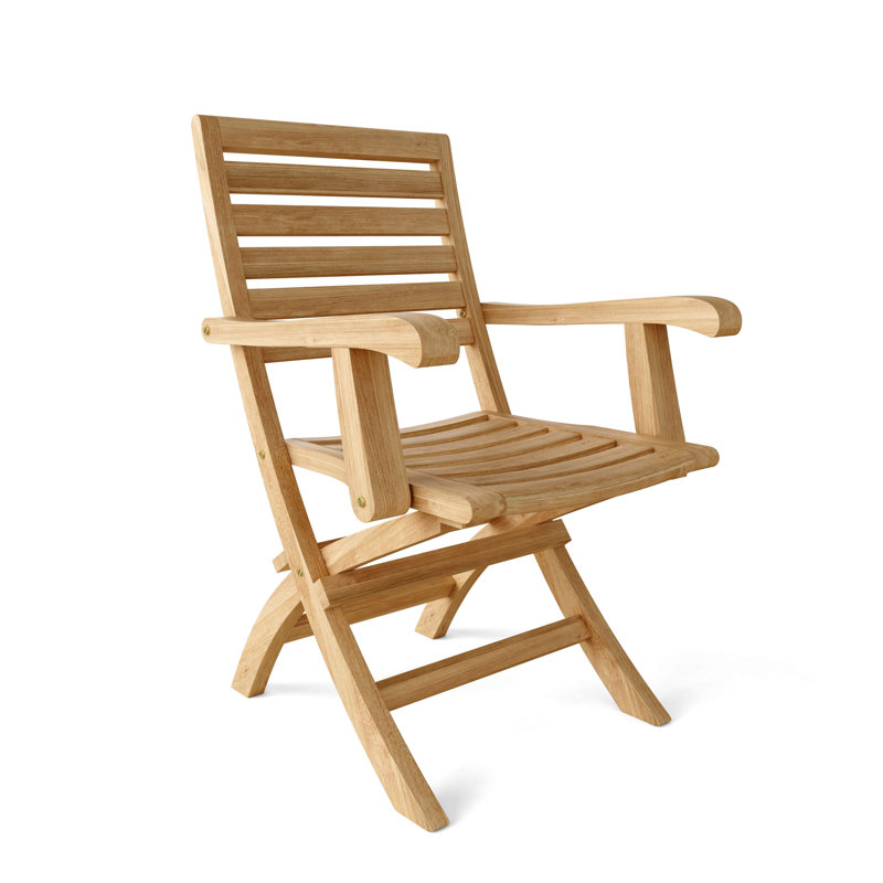 Teak Wood Folding Outdoor Dining Armchair