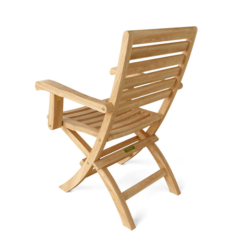 Teak Wood Folding Outdoor Dining Armchair