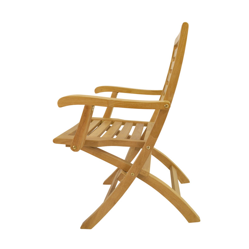 Teak Wood Folding Outdoor Dining Armchair