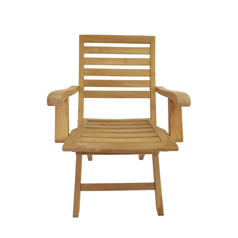 Teak Wood Folding Outdoor Dining Armchair