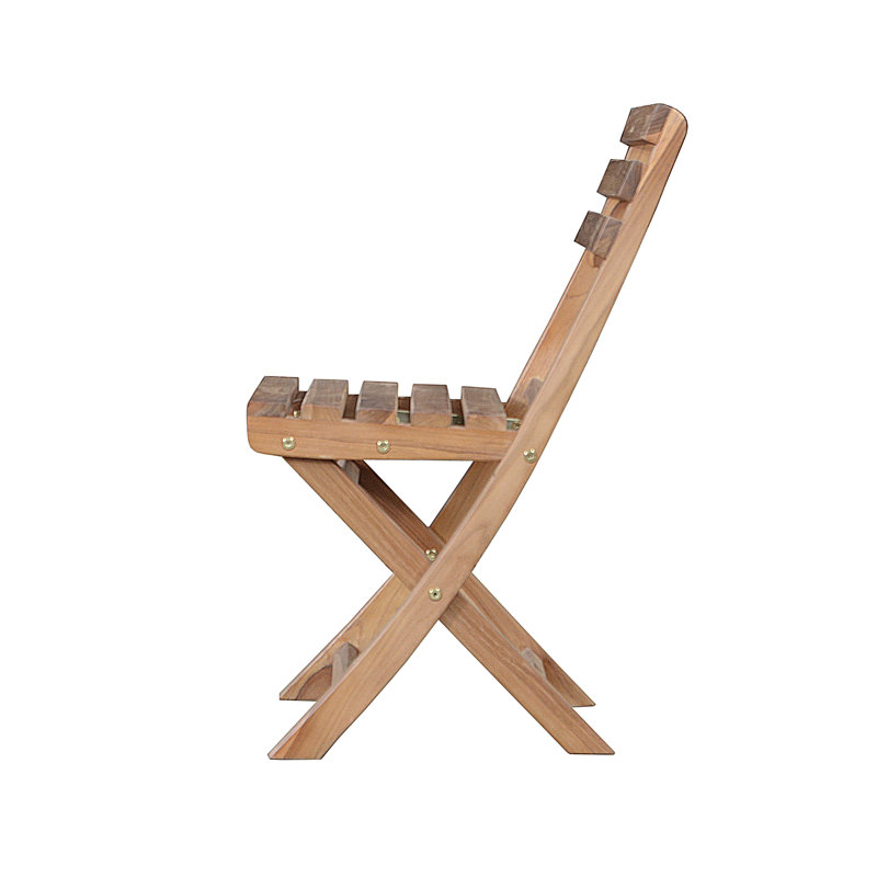 Alabama Natural Teak Folding Outdoor Chair
