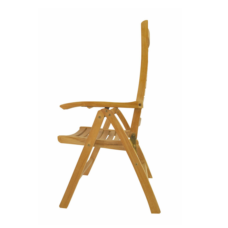 Carina Teak 5-Position Outdoor Reclining Lounge Chair